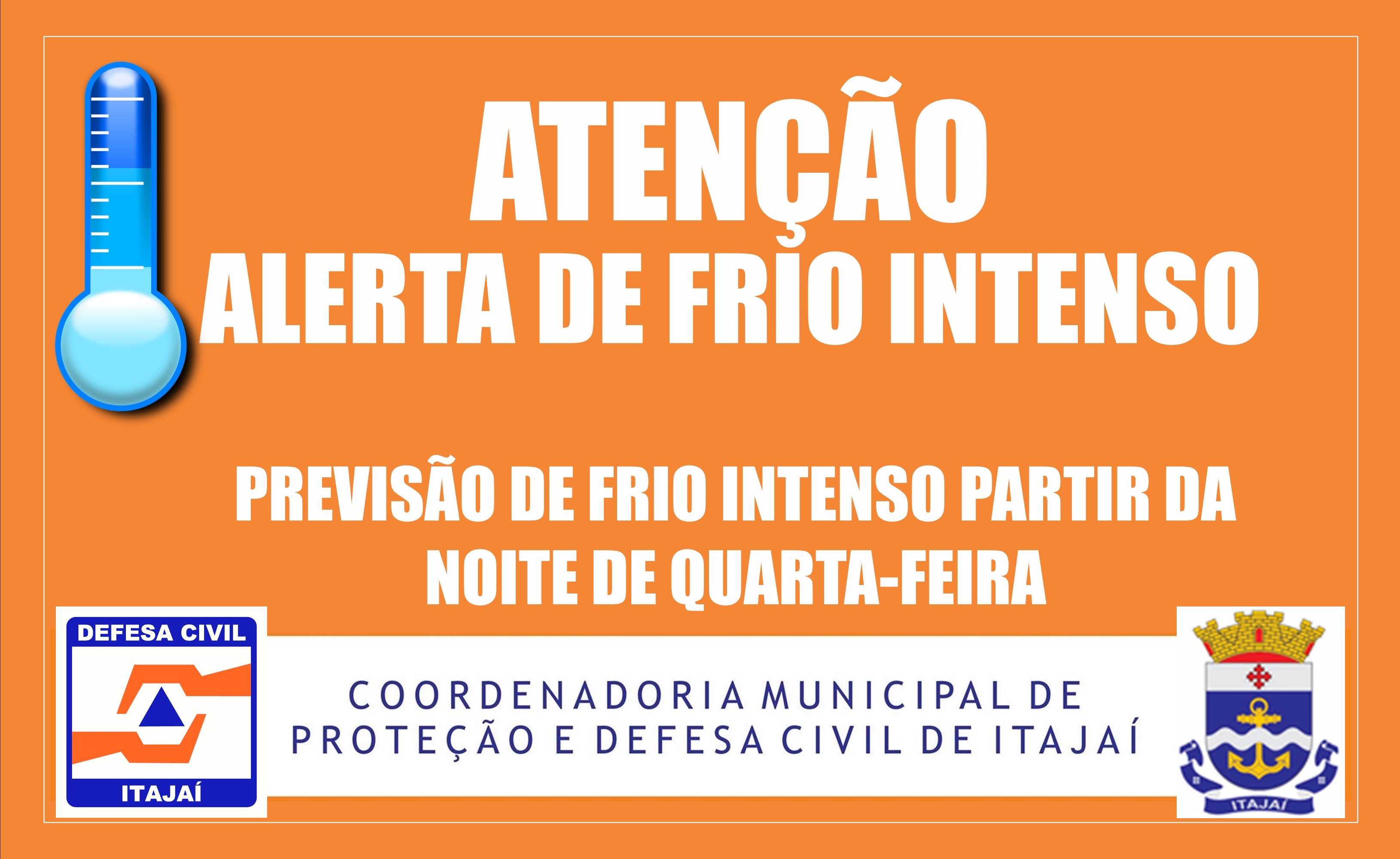 Aviso de Frio intenso 26/07/21