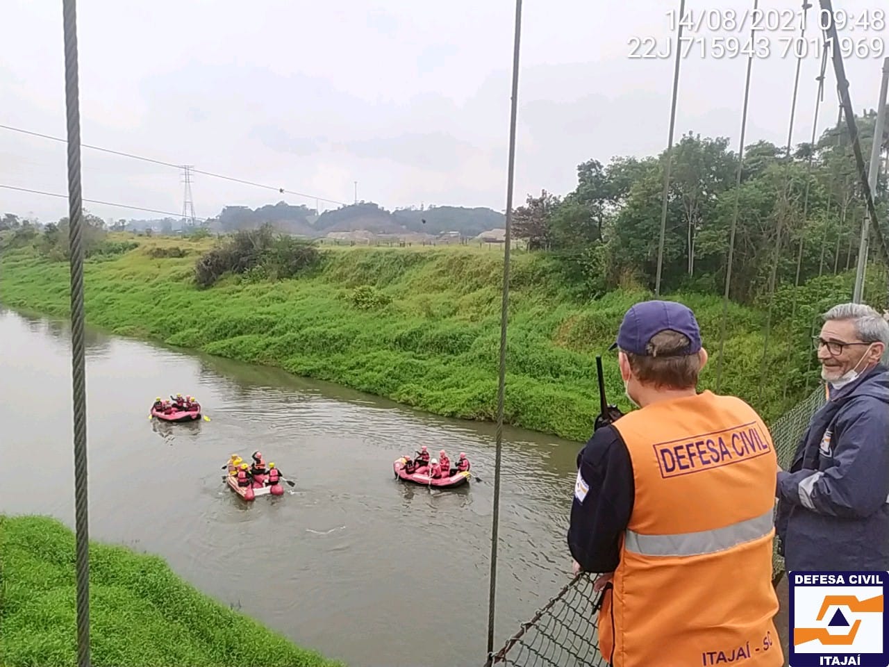 Defesa Civil de Itajaí participou do simulado de eventos adversos do Corpo de Bombeiros Militar de SC