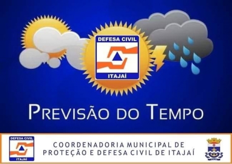 Calor com chuva ocasional para o fim de semana em Itajaí