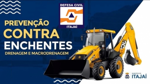 Itajaí inicia obra de macrodrenagem para prevenir alagamentos e inundações